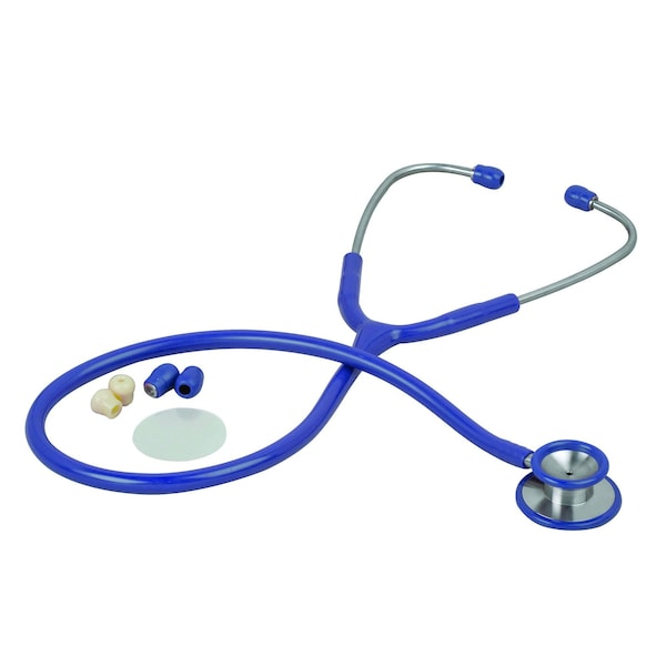 Veridian Healthcare Pinnacle Stainless Steel Adult Stethoscope, Royal Blue 05-10503 - main
